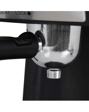 Depósito y manómetro de la cafetera Orbegozo EXP 4600 a presión con vaporizador.