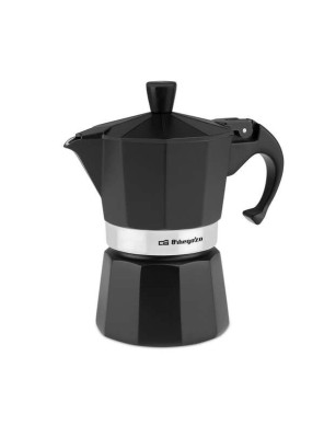 Cafetera italiana Orbegozo KFN 310 en color negro.