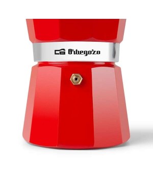 Cafetera Italiana de Aluminio Orbegozo KFR 640 válvula de seguridad.