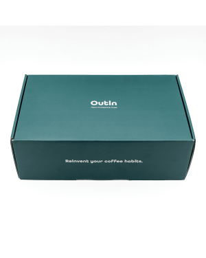 Caja de la funda protectora de la cafetera portátil.