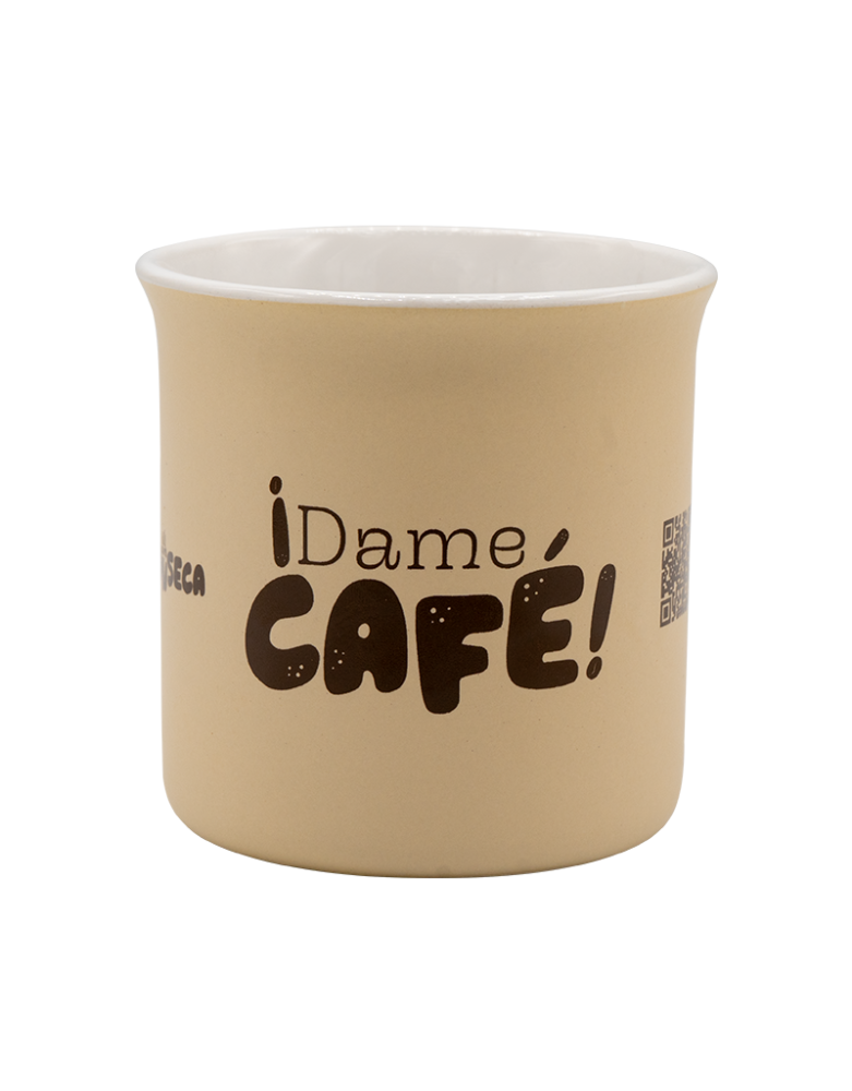 Taza de café en cerámica de 300 ml. Diseño vintage