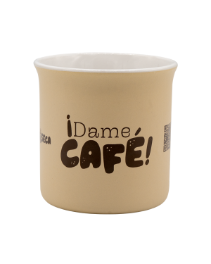 Taza de café en cerámica de 300 ml. Diseño vintage
