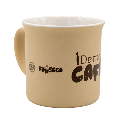 Taza de café en cerámica de 300 ml. Diseño vintage