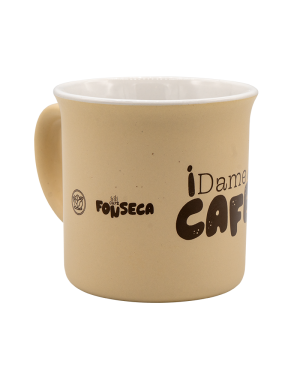 Taza de café en cerámica de 300 ml. Diseño vintage