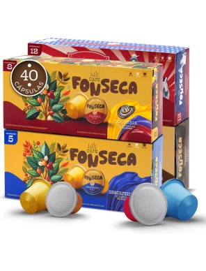 Pack Degustación cápsulas Café  Fonseca Compatibles con Nespresso