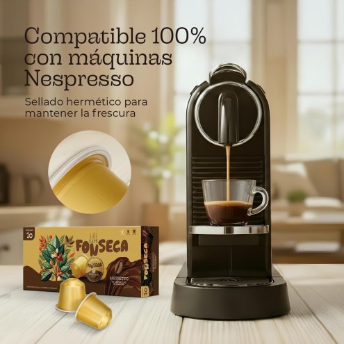 Cápsulas de Café Ristretto | Intenso y equilibrado  | Compatibles Nespresso®