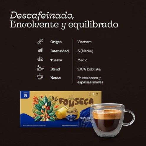 Cápsulas de café descafeinado | Compatibles Nespresso®