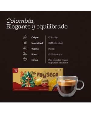 Cápsulas Café Colombia 100 % Arábica. Compatibles Nespresso®