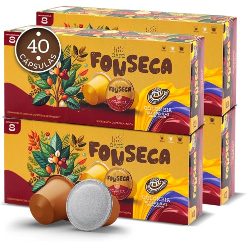 Cápsulas Café Colombia 100 % Arábica. Compatibles Nespresso®