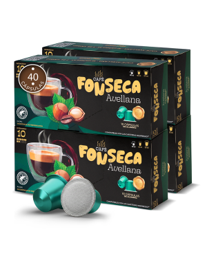 Cápsulas espresso avellana. Café 100% Arábica
