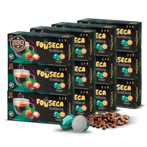Cápsulas espresso avellana. Café 100% Arábica