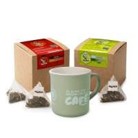 Pack Infusión para el estreñimiento (Té Rojo + Té Verde + Taza) -20%