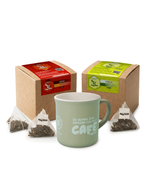 Pack Infusión para el estreñimiento (Té Rojo + Té Verde + Taza) -20%