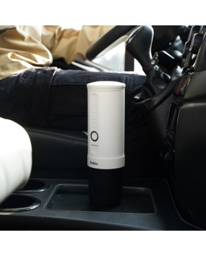 Cafetera portátil compacta con sistema de 20 bares. Máquina de café portátil para camper, coche y outdoor.