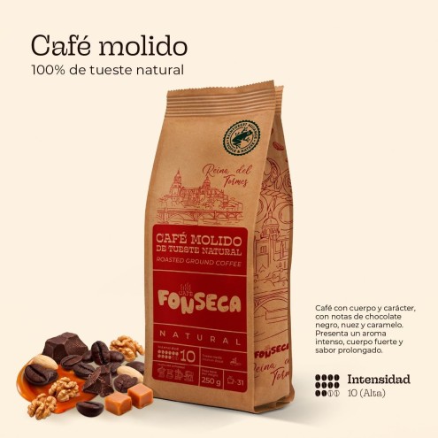Café Molido Natural 250g Intensidad 10 | Café Fonseca