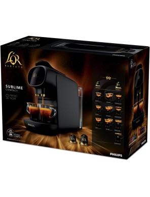 Diseño del packaging de la cafetera L’OR Barista con todas sus cualidades.