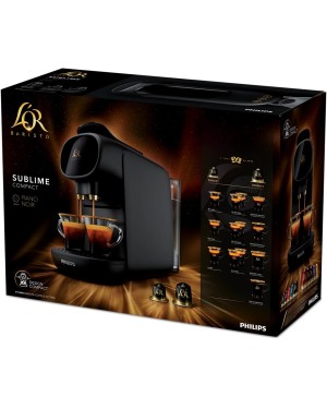 Diseño del packaging de la cafetera L’OR Barista con todas sus cualidades.