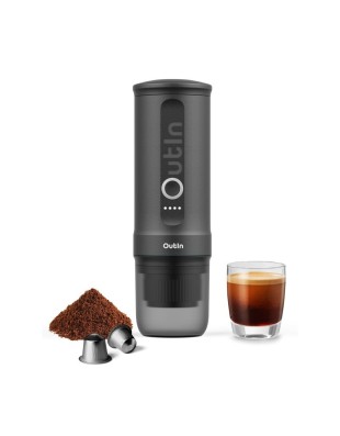 OutIn; máquina de café espresso portátil que pesa sólo 670 gramos.