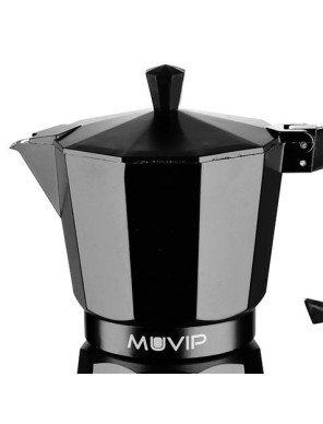 Cafetera Italiana MUVIP MV0601 | 6 Tazas, Fácil de Limpiar