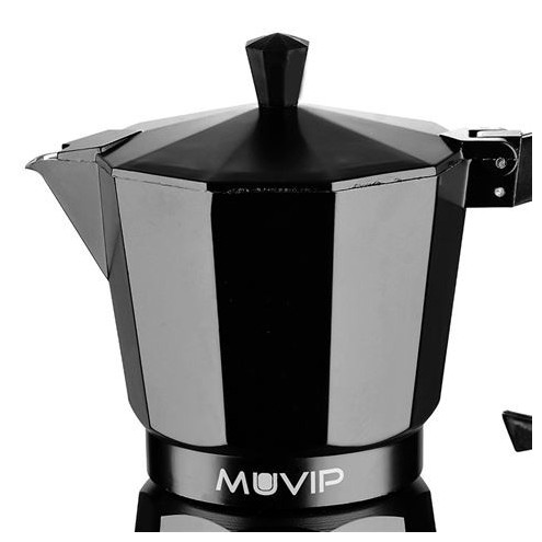 Cafetera Italiana MUVIP MV0601 | 6 Tazas, Fácil de Limpiar