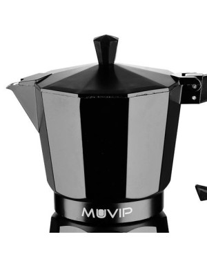 Cafetera Italiana MUVIP MV0601 | 6 Tazas, Fácil de Limpiar